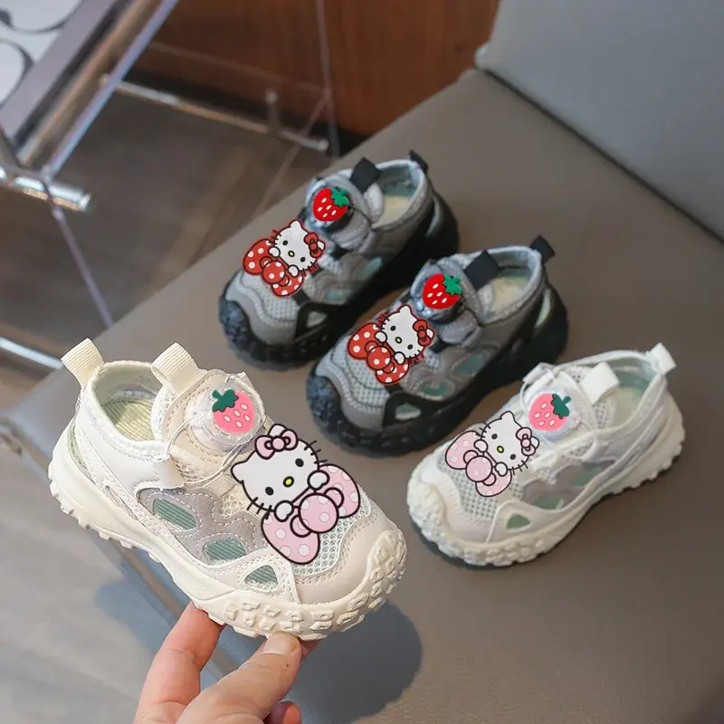 Sanrio swivel Sneakers children casual shoes hello kitty slippers summer baby beach shoes spring girl sandals boys running shoes