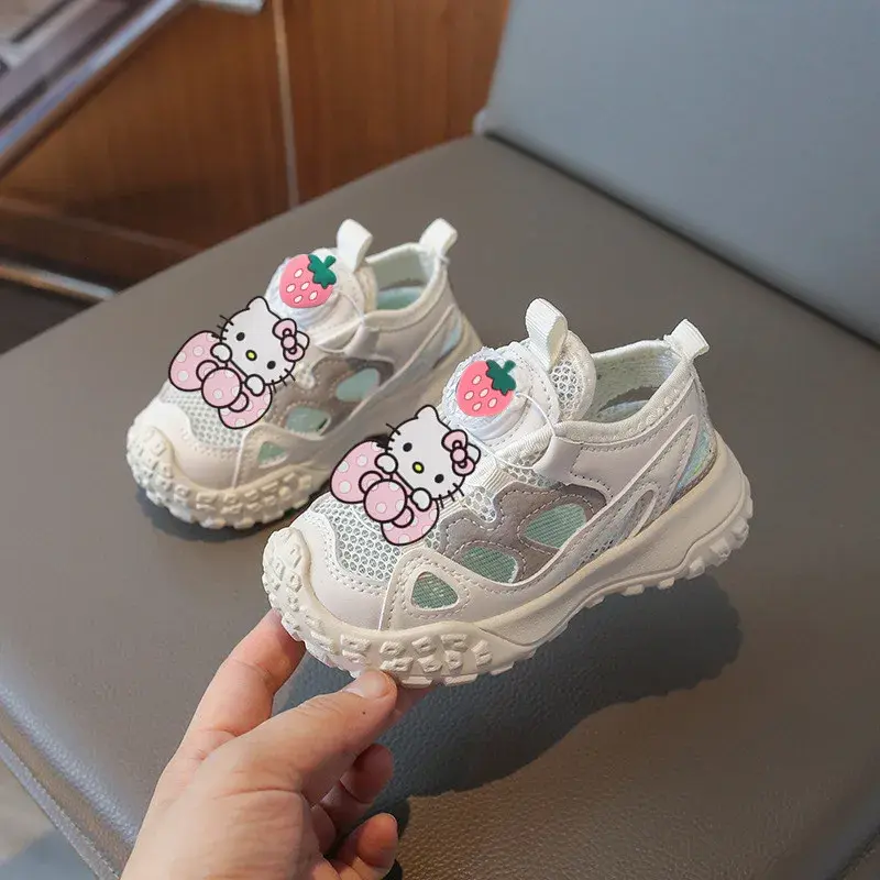 Sanrio swivel Sneakers children casual shoes hello kitty slippers summer baby beach shoes spring girl sandals boys running shoes
