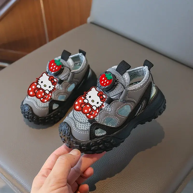 Sanrio swivel Sneakers children casual shoes hello kitty slippers summer baby beach shoes spring girl sandals boys running shoes
