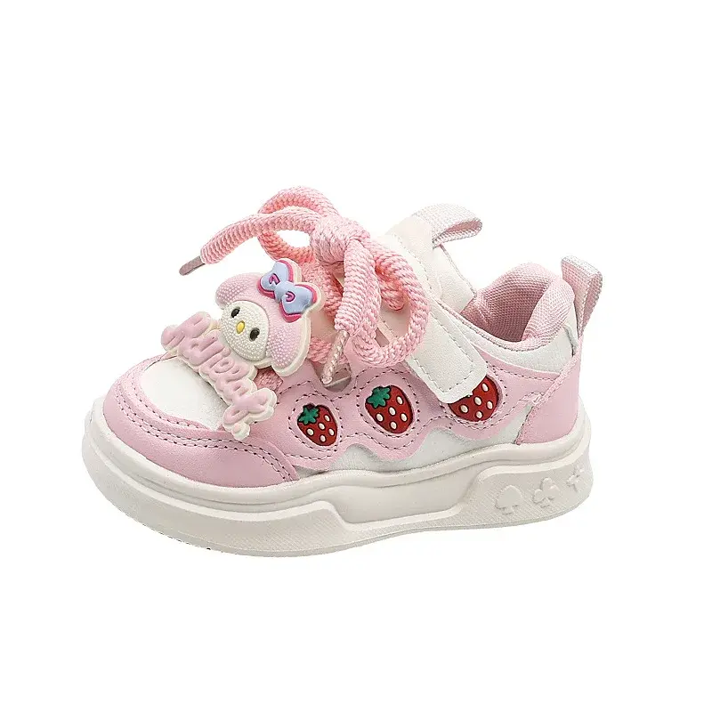 Sanrio cute tudent velcro casual shoes children cartoon hello kitty girls board shoes spring autumn new sports Toddler shoes