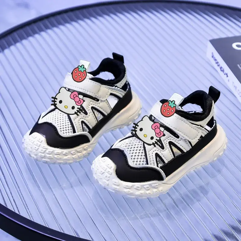 Sanrio hello kitty summer new baby boy toddler shoes sandals soft-soled girl casual shoes Baotou anti-kick sports shoes Sneakers