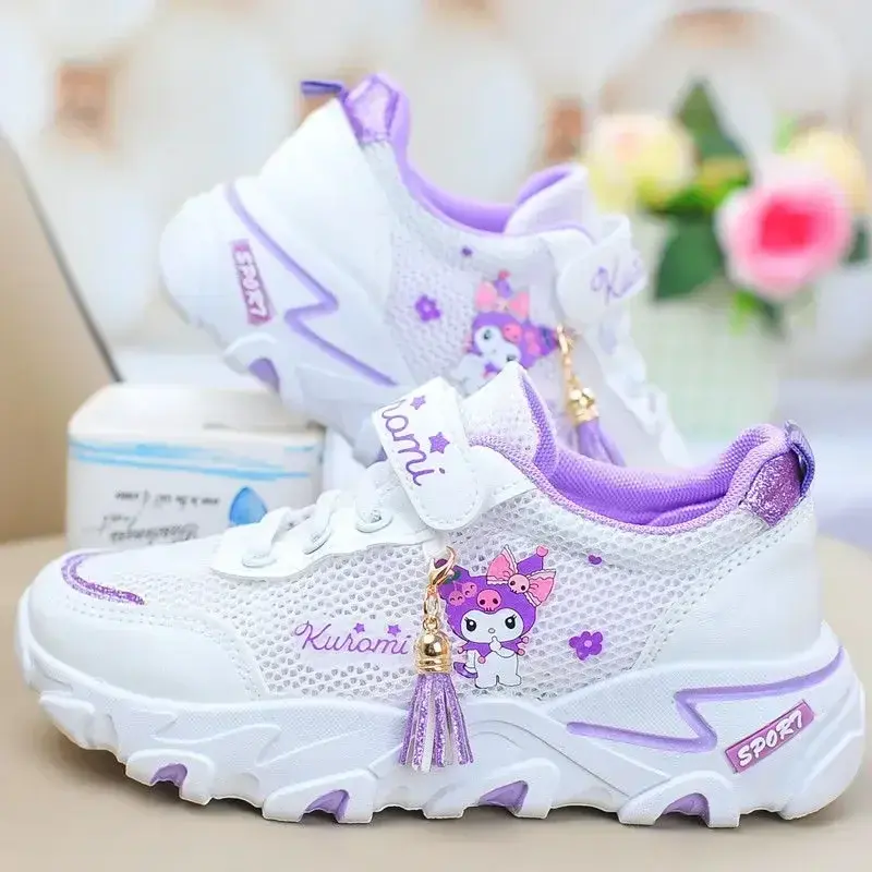 Sanrio Kuromi Spring Summer children Board Shoes Cartoon Casual Shoes Y2K Running Shoeshello Kitty Girls boy Sneakers