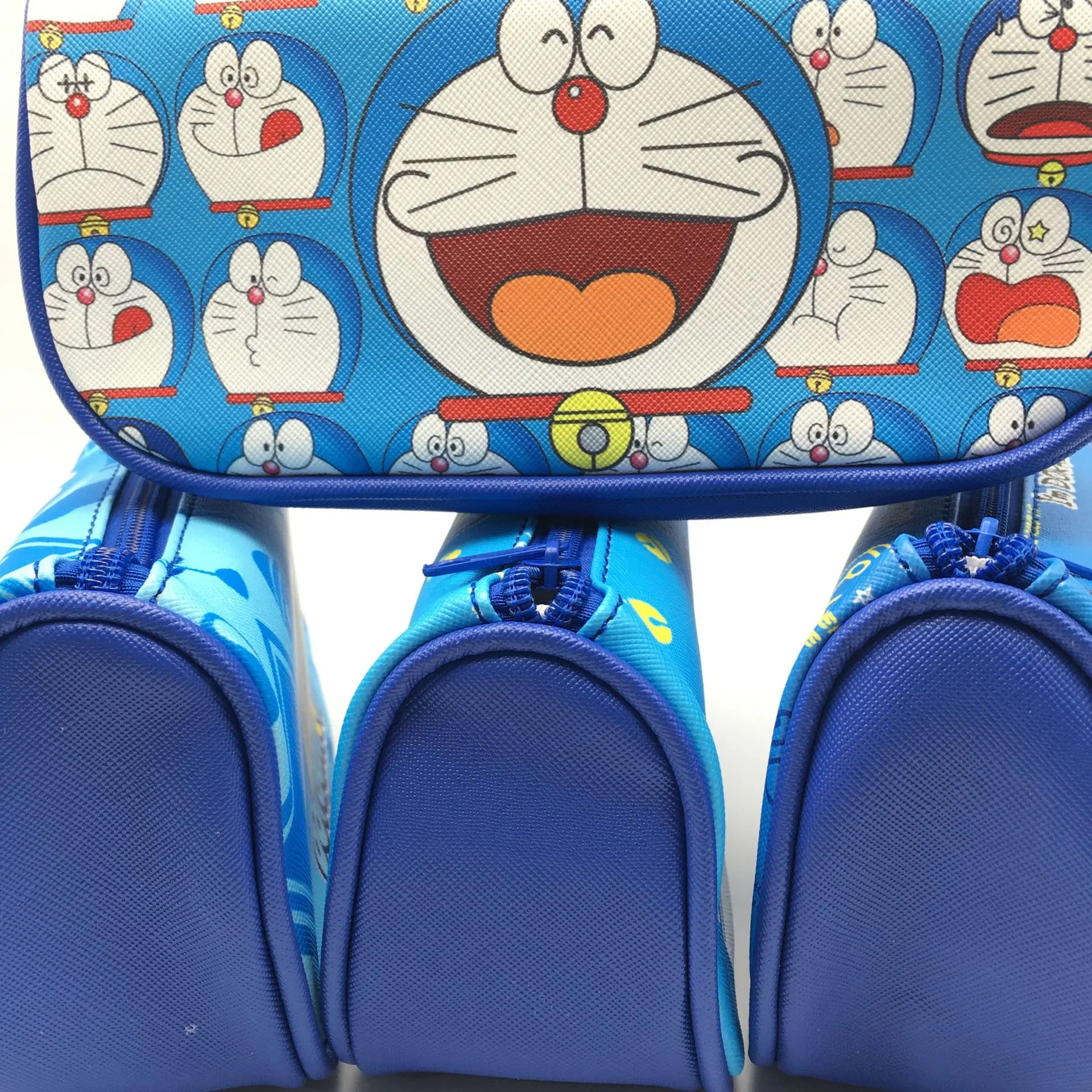 Children boy girl stationery storage bag cartoon Doraemon zipper large capacity pencil bag pencil case gift for school season