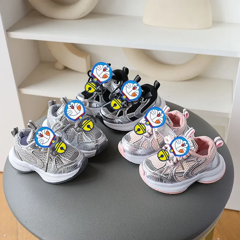 Children shorts Doraemon Fashion Breathable Running Shoes Sneakers Girls boys Sports Shoes Spring Autumn Soft-soled Casual Shoes