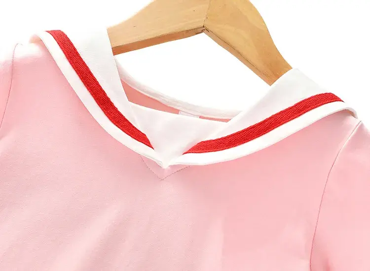 Doraemon summer new girl's dress baby fashion short-sleeved college style short skirt children's princess dress