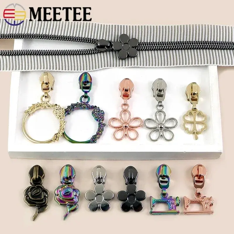 5# 5/10/20Pcs Zipper Slider for Nylon Zippers Tape Bags Clothes Shoes Decor Zips Pull Head Repair Kits DIY Sewing Accessories