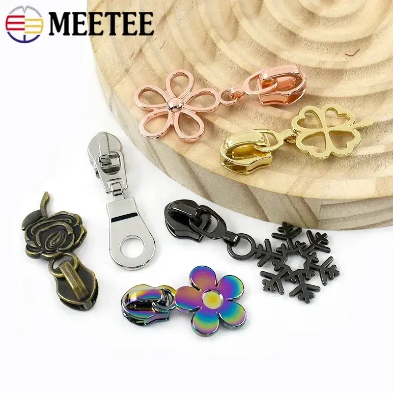 5# 5/10/20Pcs Zipper Slider for Nylon Zippers Tape Bags Clothes Shoes Decor Zips Pull Head Repair Kits DIY Sewing Accessories