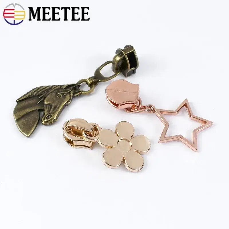 5# 5/10/20Pcs Zipper Slider for Nylon Zippers Tape Bags Clothes Shoes Decor Zips Pull Head Repair Kits DIY Sewing Accessories