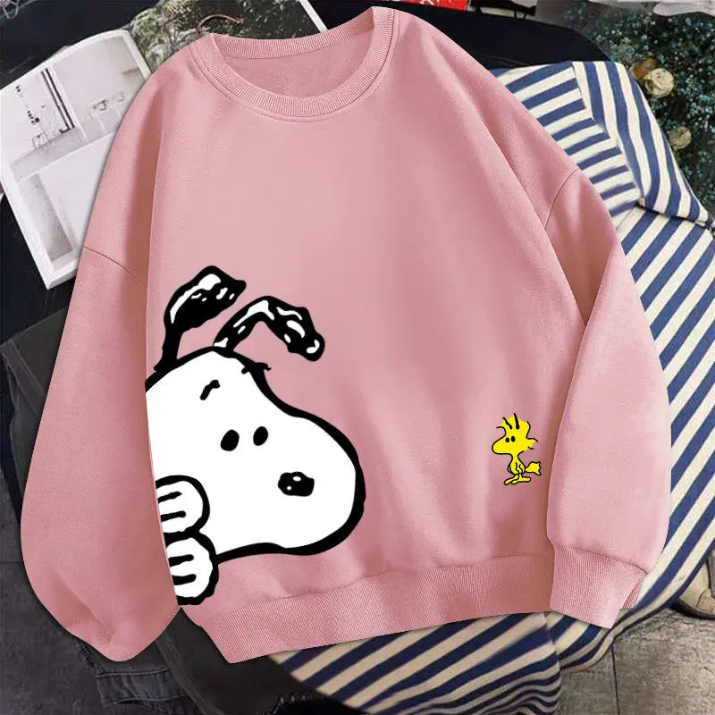 Snoopy Boys and girls thin round neck sweater spring and autumn bottoming shirt long-sleeved sweater coat