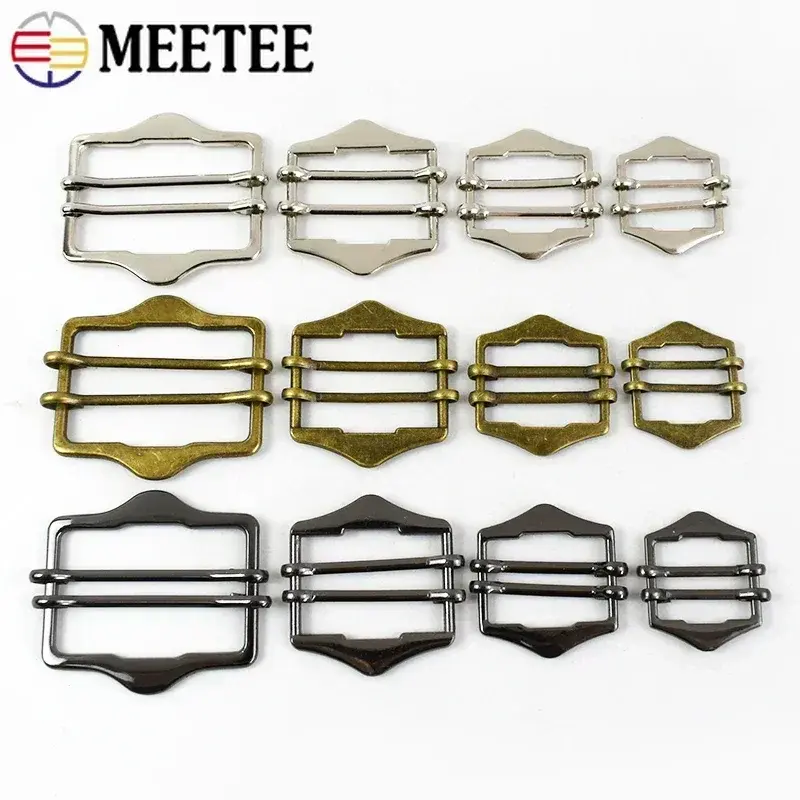 2/3/5Pcs 20-40mm Metal Buckles for Belts Tri-Glide Sliders Bag Strap Clasps Webbing Tape Adjuster Hooks DIY Hardware Accessories