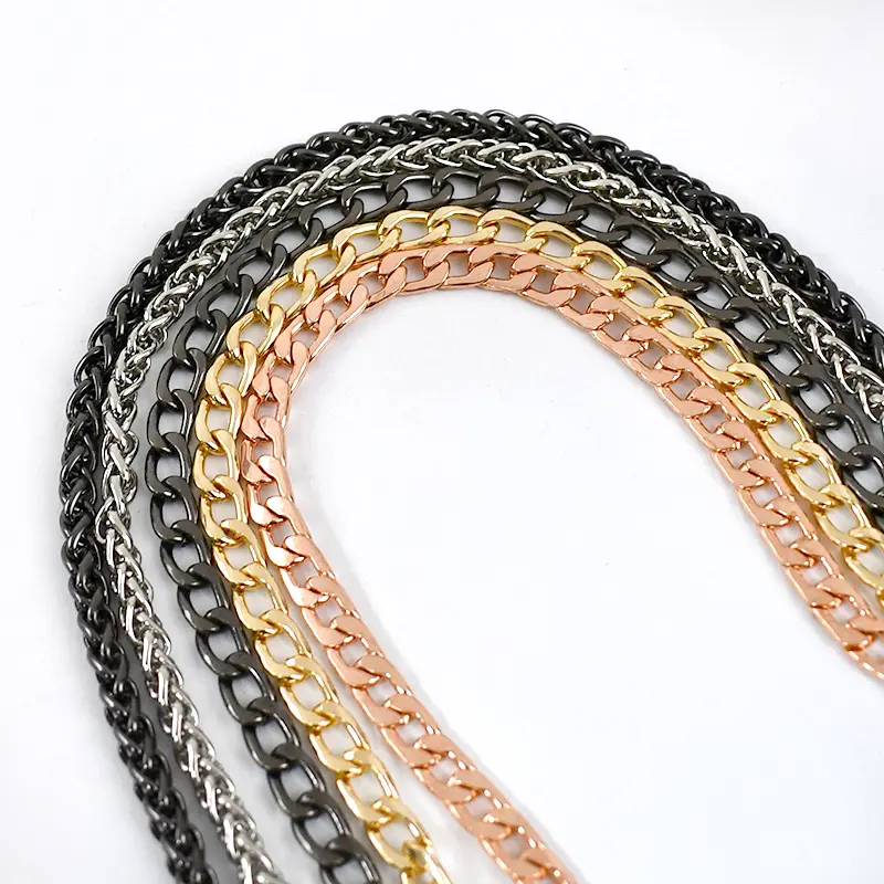 100/120cm Metal Bags Chain Replacement Parts Accessories for Hand-Women Shoulder Handbag DIY Handmade Detachable Straps