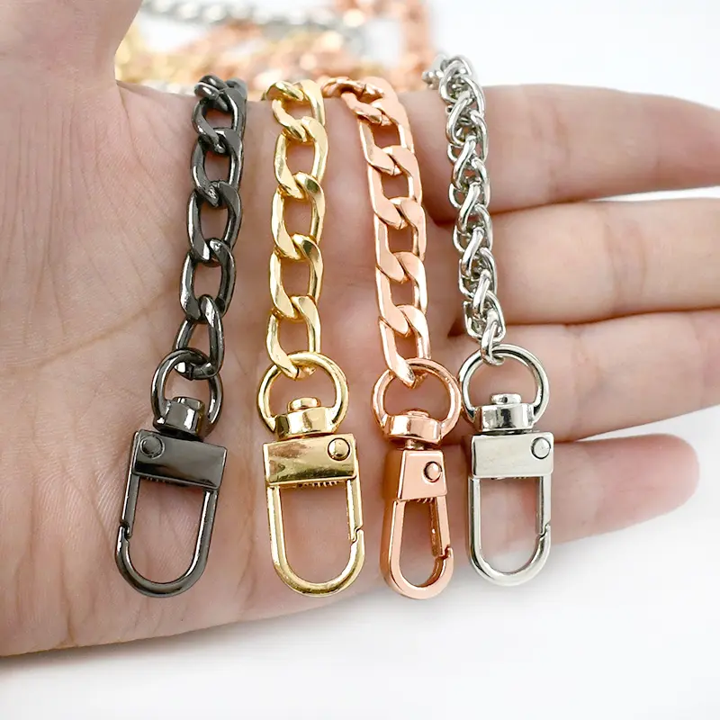 100/120cm Metal Bags Chain Replacement Parts Accessories for Hand-Women Shoulder Handbag DIY Handmade Detachable Straps