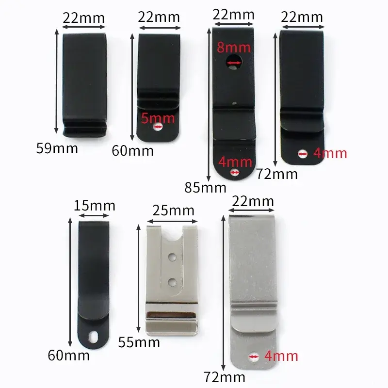 10/20/50Pcs Metal Belt Clip Buckles Wallet Hook Holster Clips Men Waistband Clasp Key Pocket Loop DIY Craft Hardware Accessories