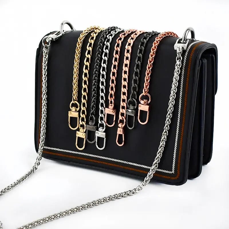 100/120cm Metal Bags Chain Replacement Parts Accessories for Hand-Women Shoulder Handbag DIY Handmade Detachable Straps