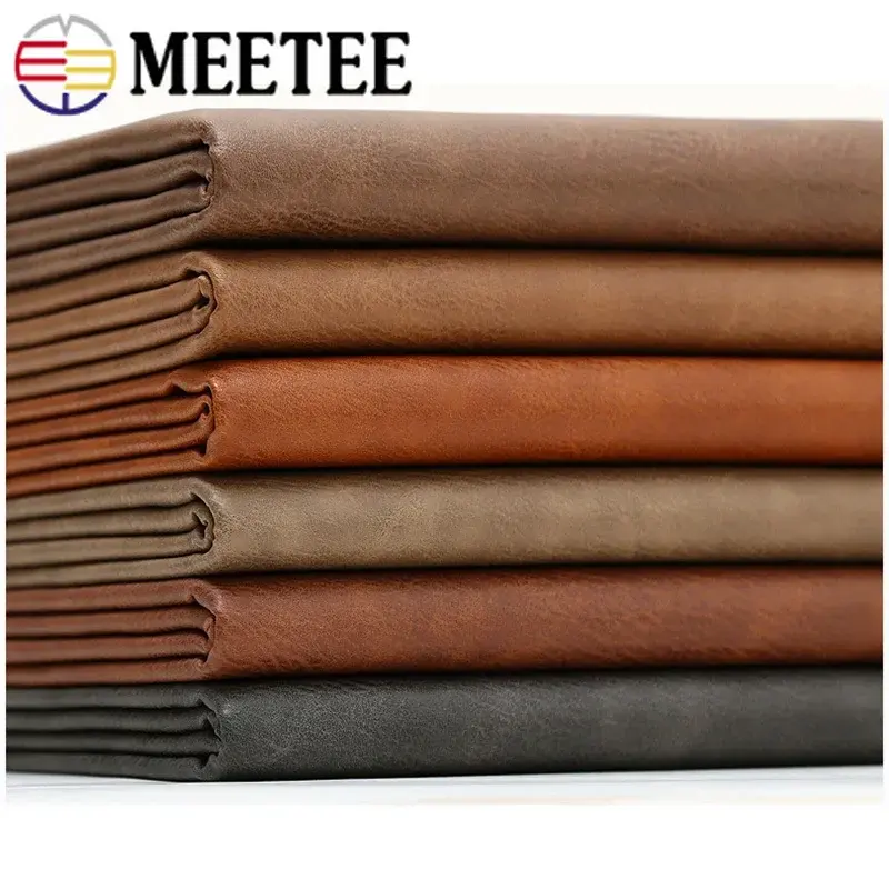 1Pc 50X135CM Meetee Faux Artificial Synthetic Leather Fabric for Sewing DIY Bag Shoes Sofa Material Home Decoration Accessories