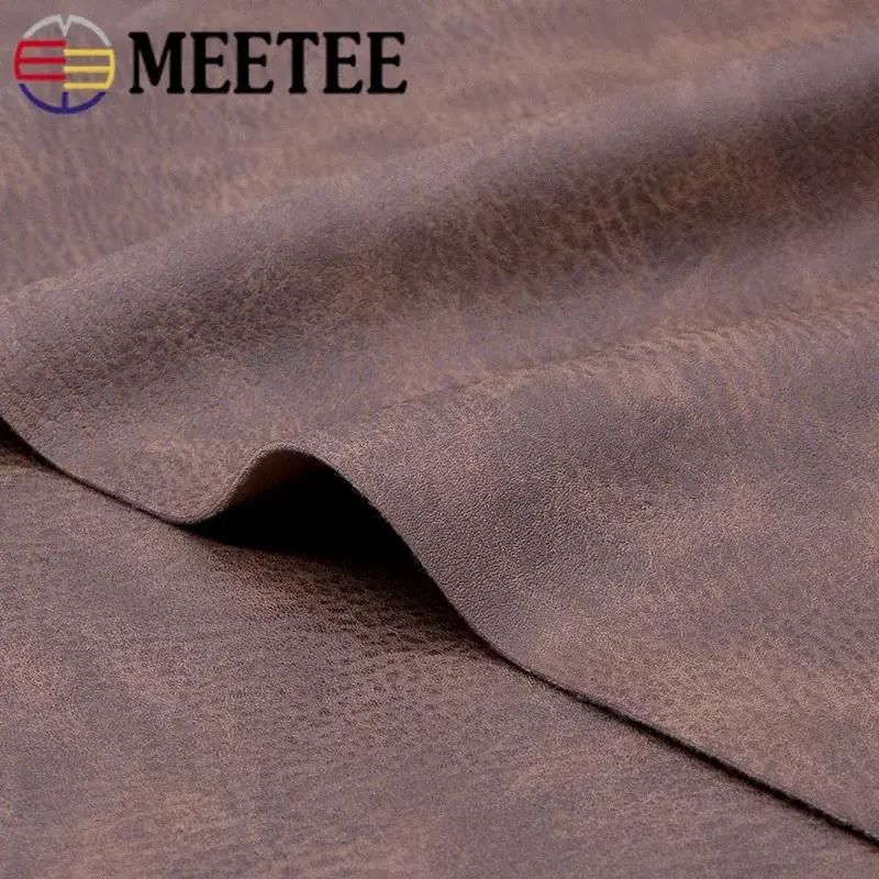 1Pc 50X135CM Meetee Faux Artificial Synthetic Leather Fabric for Sewing DIY Bag Shoes Sofa Material Home Decoration Accessories