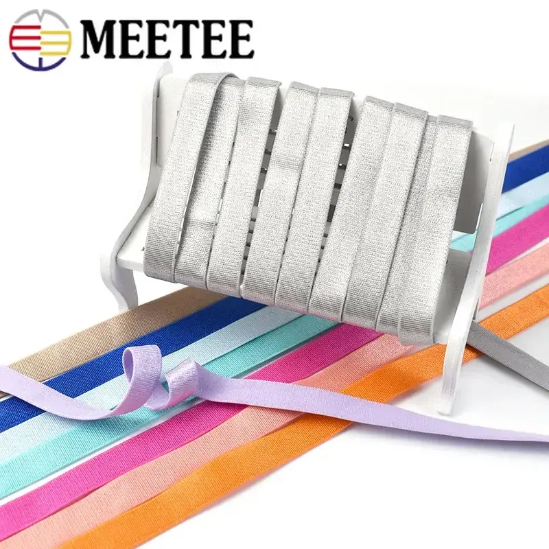 10/20Meters 12mm Elastic Bands for Underwear Strap Bra Shoulder Rubber Tape Ribbons Hair Webbing DIY Sewing Accessories
