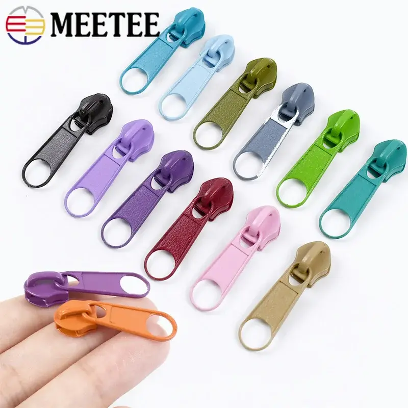 3# 5# 20-200Pcs Zipper Slider For Nylon Zippers Bags Garment Zip Puller Backpack Pocket Zips Repair Kits DIY Sewing Accessories