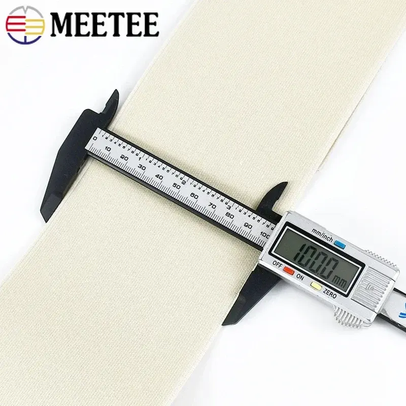 Meetee 1-5Meters 10cm Width Colored Elastic Band Underwear Rubber Bands Double-sided Webbing Belt DIY Clothes Sewing Accessories