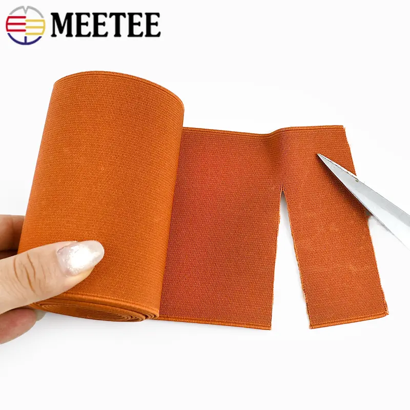 Meetee 1-5Meters 10cm Width Colored Elastic Band Underwear Rubber Bands Double-sided Webbing Belt DIY Clothes Sewing Accessories