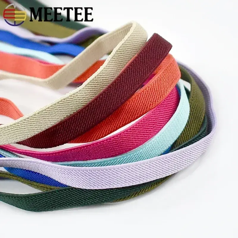 5Meters 10mm Elastic Band for Sewing Soft Skin Rubber Bands Bra Underwear Pants Waistband Stretch Ribbon Tapes DIY Accessories
