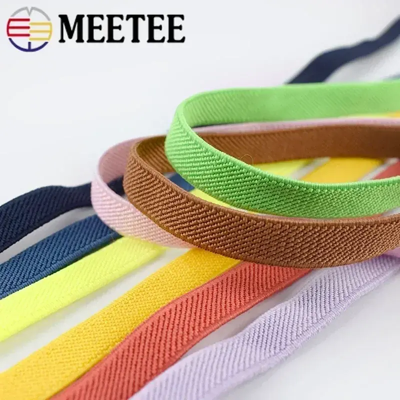 5Meters 10mm Elastic Band for Sewing Soft Skin Rubber Bands Bra Underwear Pants Waistband Stretch Ribbon Tapes DIY Accessories