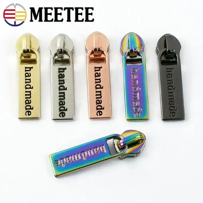 10/20Pcs Handmade 5# Zipper Sliders For Nylon Zipper Repair Kit Garment Bag Zips Head Pulls DIY Zipper Puller Sewing Accessories