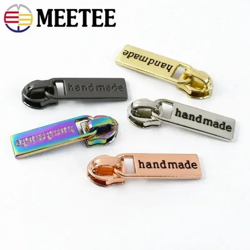 10/20Pcs Handmade 5# Zipper Sliders For Nylon Zipper Repair Kit Garment Bag Zips Head Pulls DIY Zipper Puller Sewing Accessories