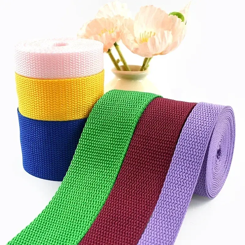 5Meters 20-50mm 1.1mm Thick Webbings Tape for Bags Strap Backpack Label Ribbon Band Clothes Bias Binding DIY Sewing Accessories