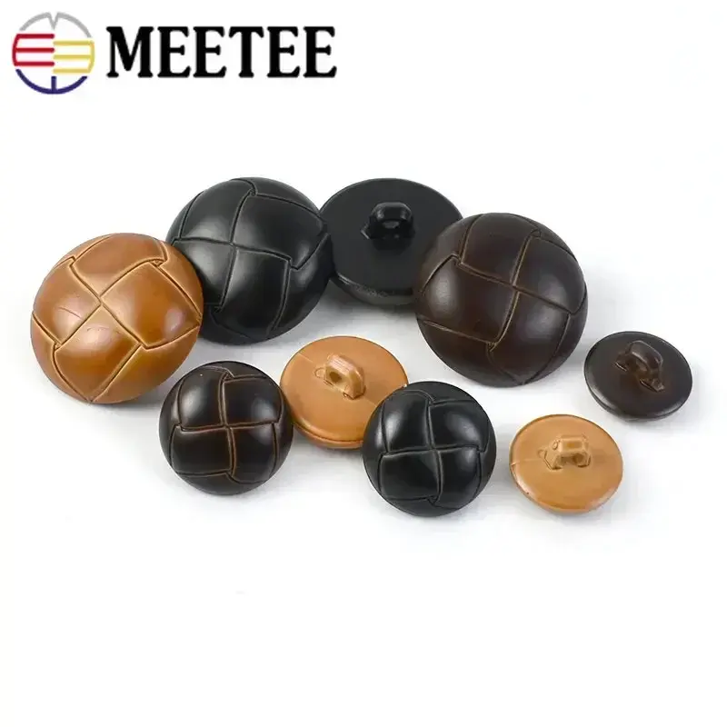 15/18/23/25mm 30-100Pcs Round Imitation leather Buckle Plastic Button for clothing Jacket Bag DIY Coat Sewing Material Accessory