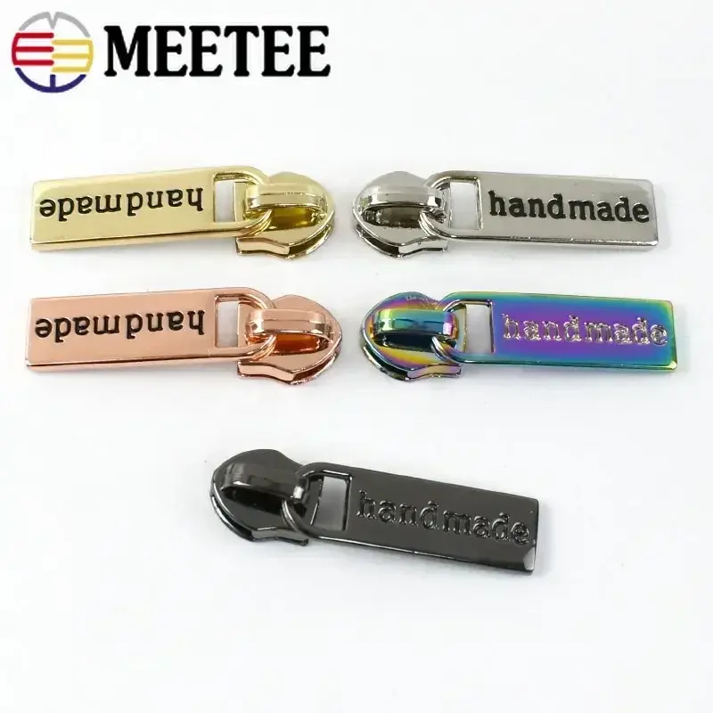 10/20Pcs Handmade 5# Zipper Sliders For Nylon Zipper Repair Kit Garment Bag Zips Head Pulls DIY Zipper Puller Sewing Accessories