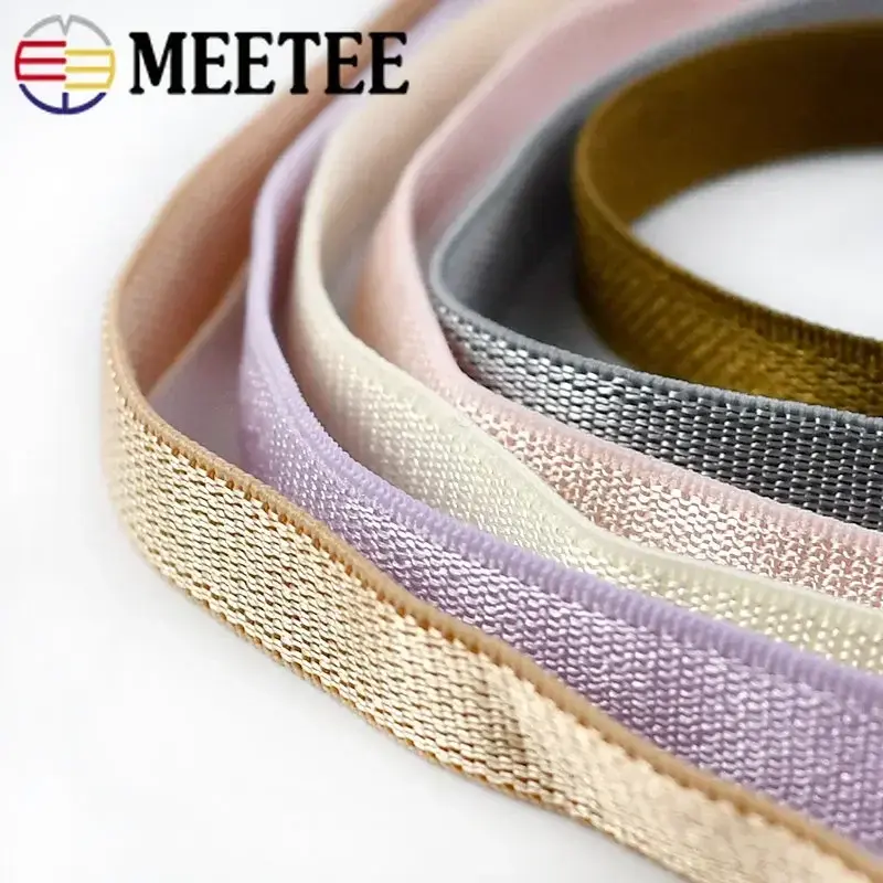 8mm 5/10/20Meters Nylon Elastic Band for Underwear Shoulder Rubber Tapes Clothes Pants Stretch Webbing DIY Sewing Accessories
