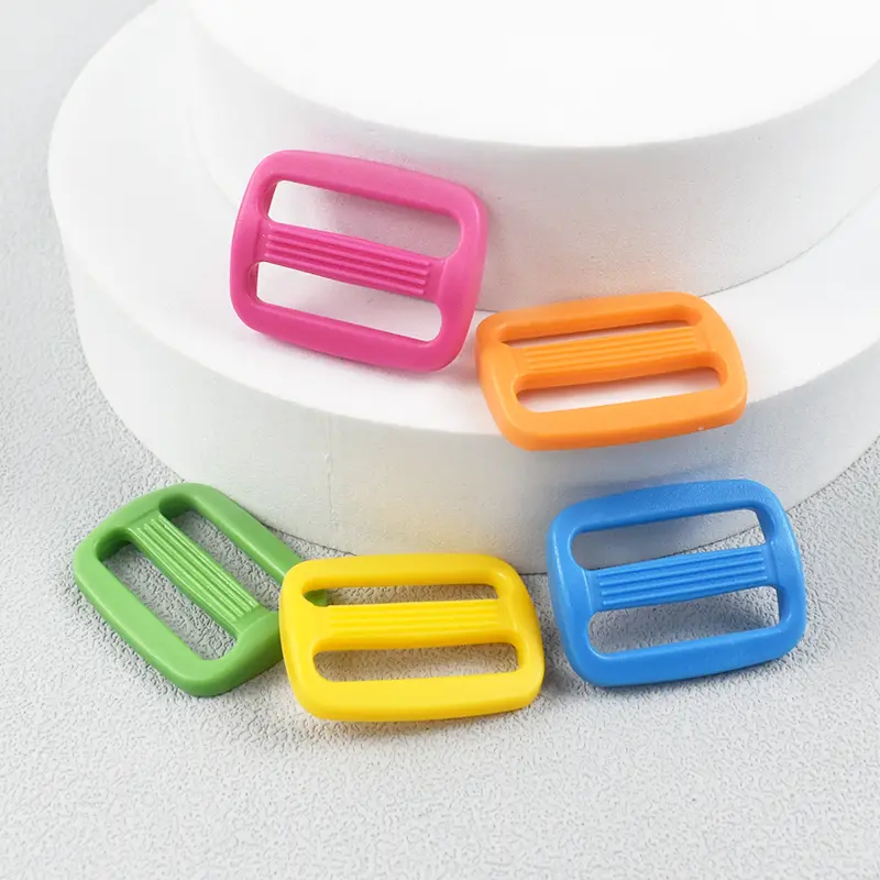 15-25mm 20/50Pcs Plastic Buckles for Backpacks Strap Tri-Glide Slider Clasp Shoes Adjustable Buckle Loop DIY Sewing Accessories