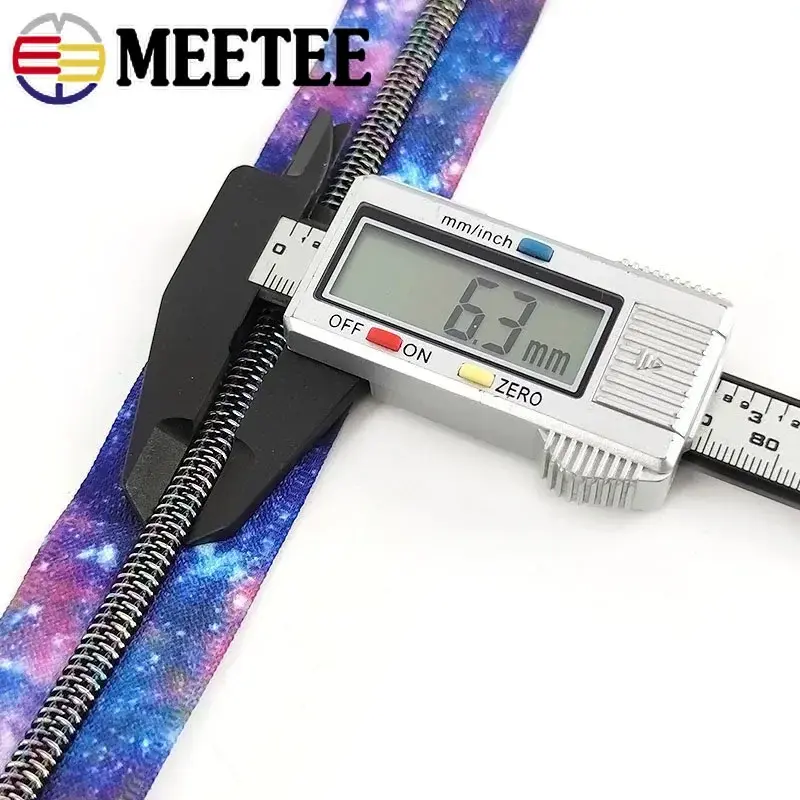 2Meters 5# Nylon Zipper By The Meter +Sewing Zippers Sliders Bag Clothes Zips Pulls Repair Kits DIY Sewing Accessories
