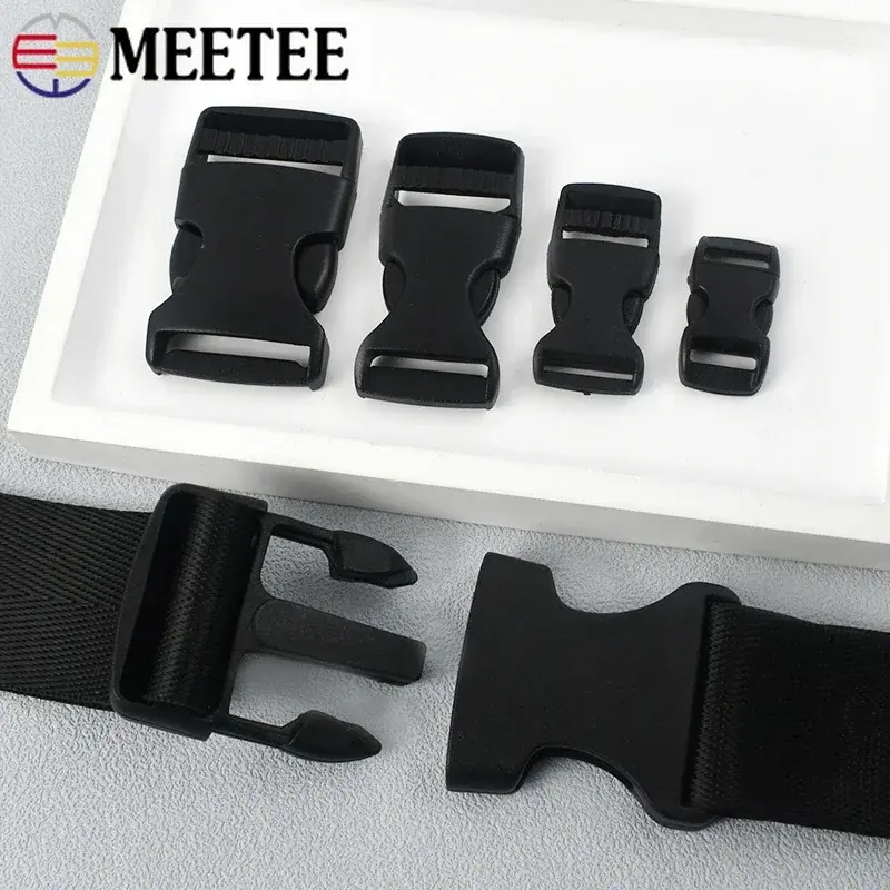 5/10Pc 10-50mm Plastic Quick Release Buckle Backpack Strap Insert Buckles Bag Closure Adjust Clasp Webbing Belt Hook Accessories