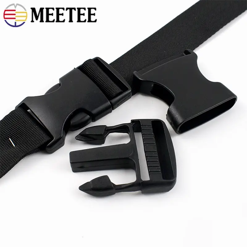 5/10Pc 10-50mm Plastic Quick Release Buckle Backpack Strap Insert Buckles Bag Closure Adjust Clasp Webbing Belt Hook Accessories