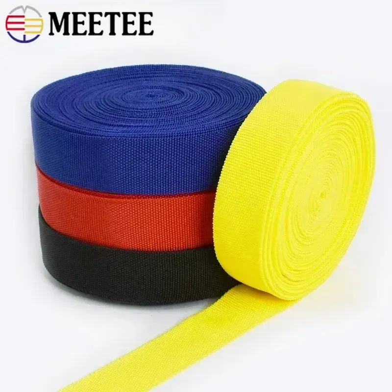 5/10M 30mm Nylon Webbing Strap for Bag Straps Shoulder Tubular Ribbon Band Backpack Double-layer Bias Binding Sewing Accessories