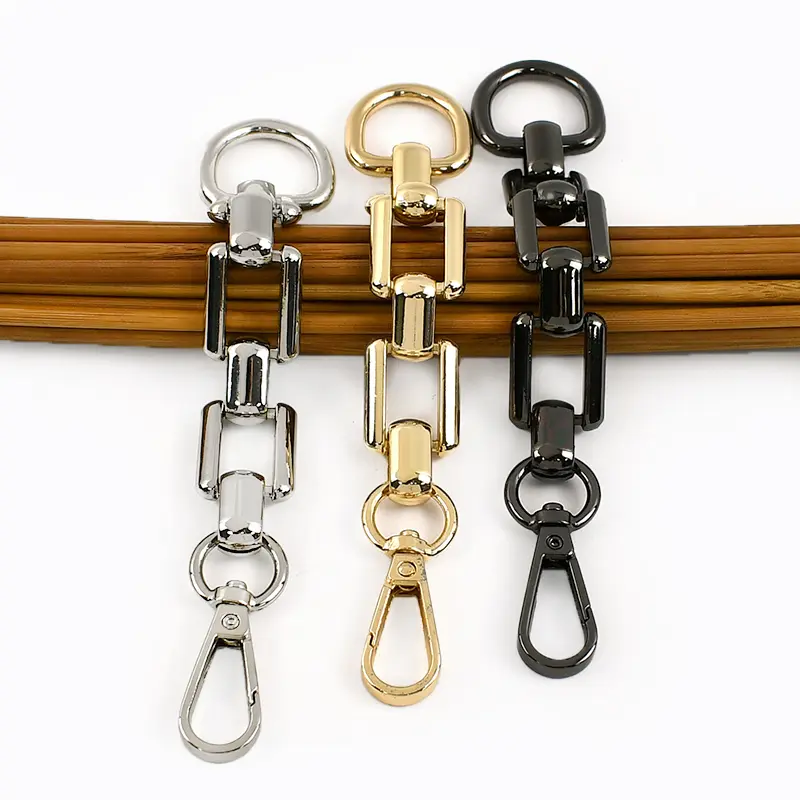18cm 1/2/5Pcs D Ring Metal Chain Extension Shoulder Bag Strap Handle Buckle Pocket Chain Adjust Clasp Accessories for Handbags