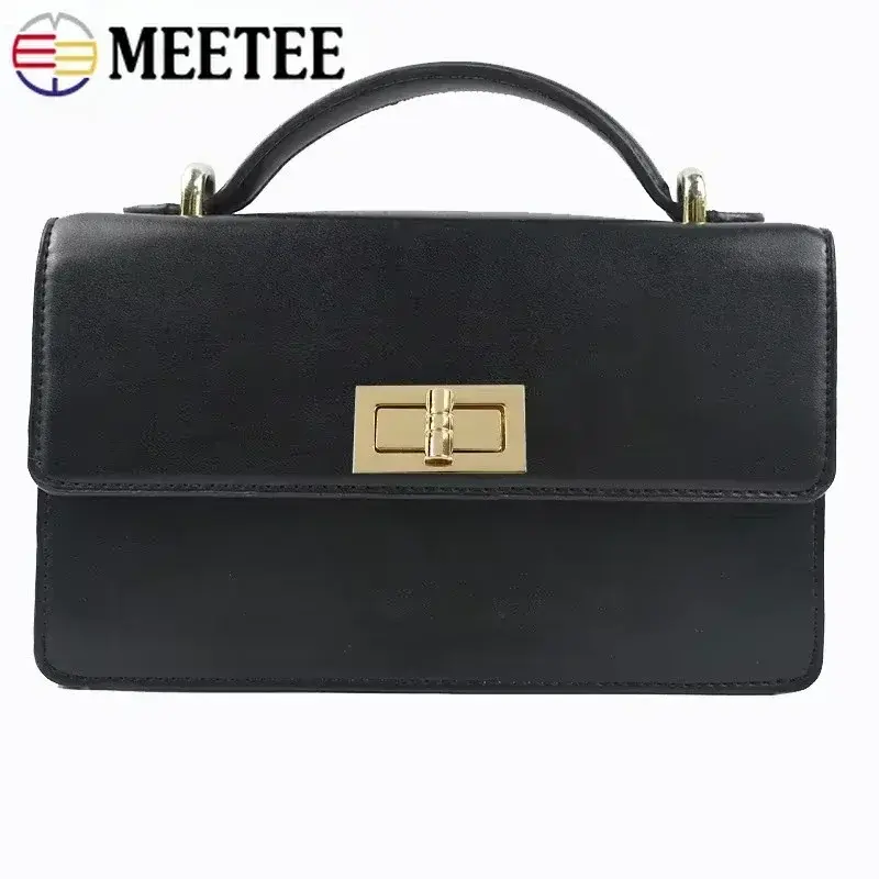 Meetee 2/5/10Sets Metal Lock Buckle Handbag Purse Twist Turn Snap Clasp Bag Closure Latch Decor Buckles DIY Hardware Accessories