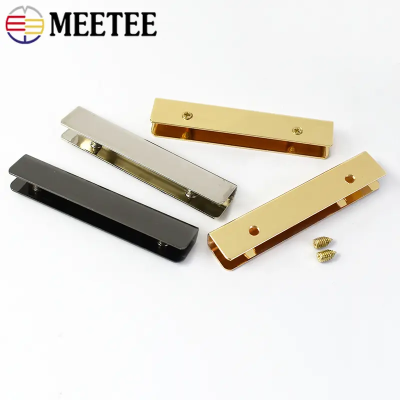 5/10Pcs 5/10cm Metal Handbag Buckles Bag Corner Protector Clasps Purse Edges Screws End Clip Hooks DIY Hardware Accessories
