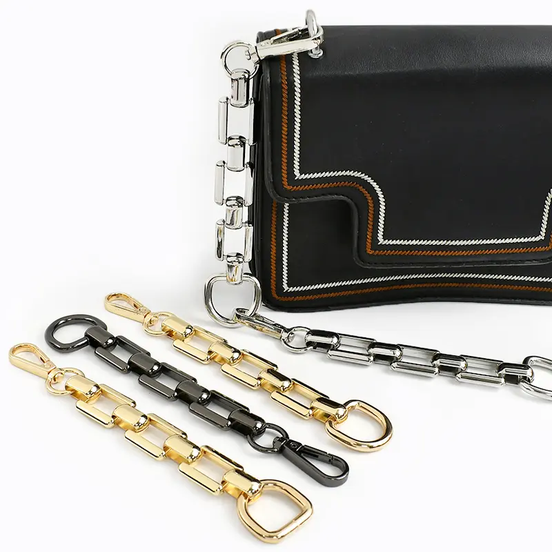 18cm 1/2/5Pcs D Ring Metal Chain Extension Shoulder Bag Strap Handle Buckle Pocket Chain Adjust Clasp Accessories for Handbags