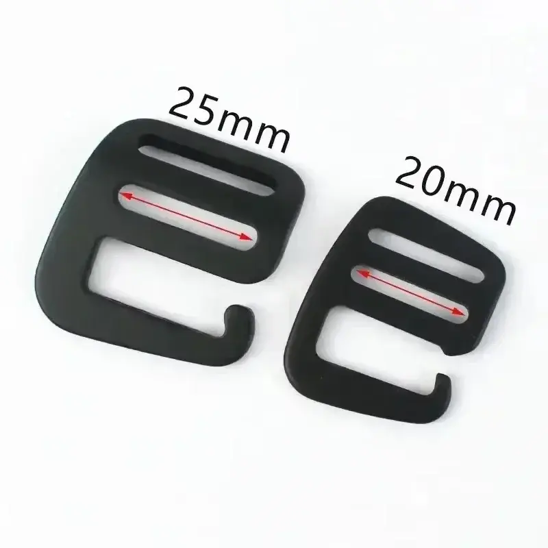 20/25mm 2/5/10Pcs Metal G Hook Buckles For Backpack Bags Clasp Tri-Glide Webbing Straps Adjust Buckle DIY Hardware Accessories