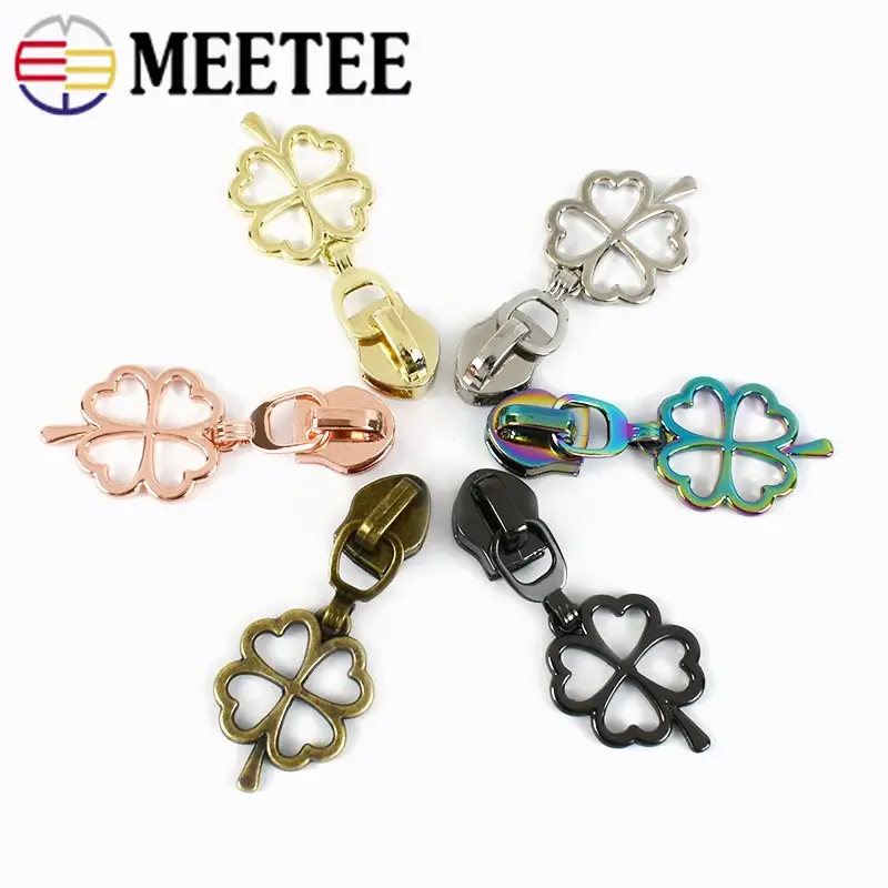 5/10/20Pcs Sewing Zipper Sliders for 5# Nylon Zips Garment Bag Zippers Heads Pulls Zip Repair Kits DIY Replacement Accessories