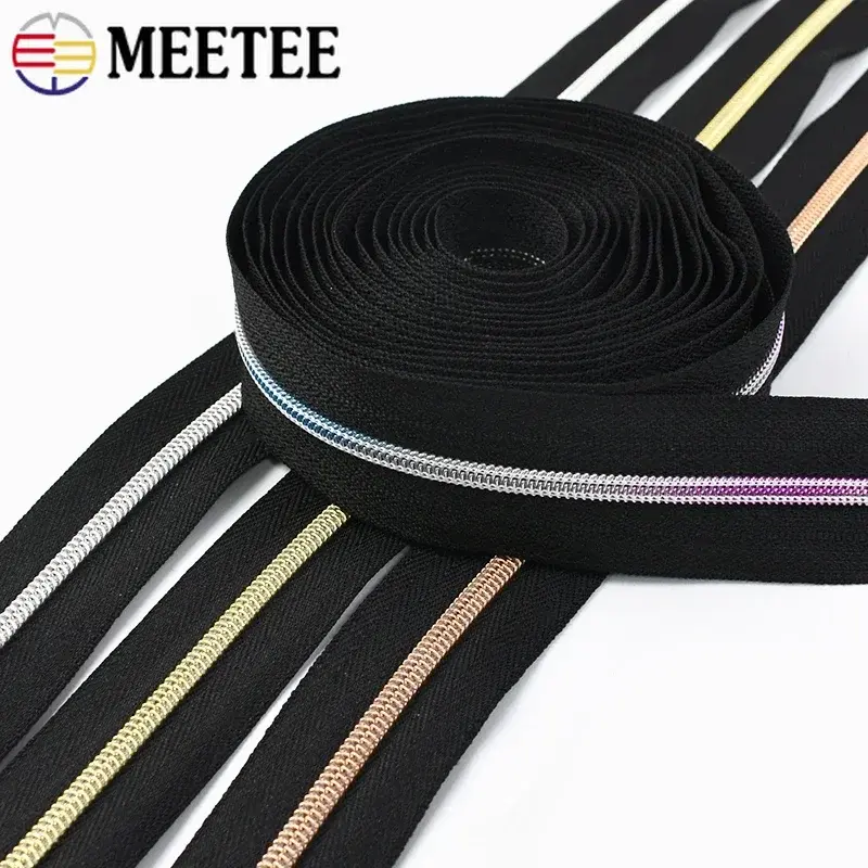 2-10Meters 3# 5# Nylon Zippers Tape At The Meter Garment Zipper Slider Bags Jacket Zips Pulls Repair Kits DIY Sewing Accessories