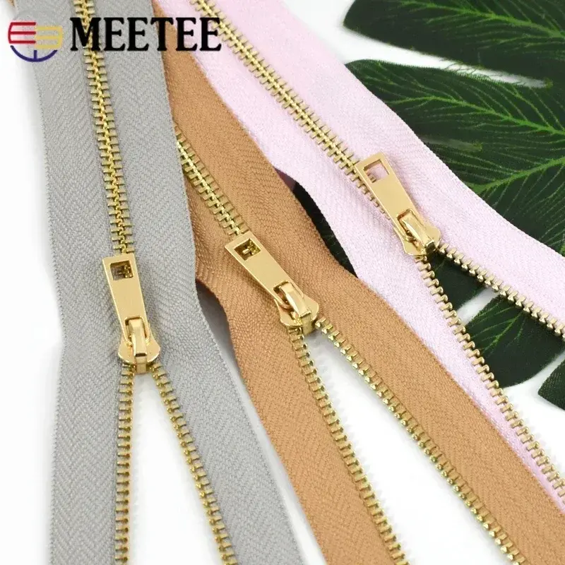 3# Meetee 5/10/20Pcs Metal Zippers 15-30cm Close-End Zipper for Clothes Pocket Decoration Zip Closure DIY Bag Sewing Accessories