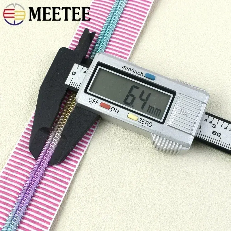 2-10M 5# Nylon Zipper Tape Garment Decor Zippers Handbag Closure Zips Down Jacket Replace Zip Repair Kits DIY Sewing Accessories