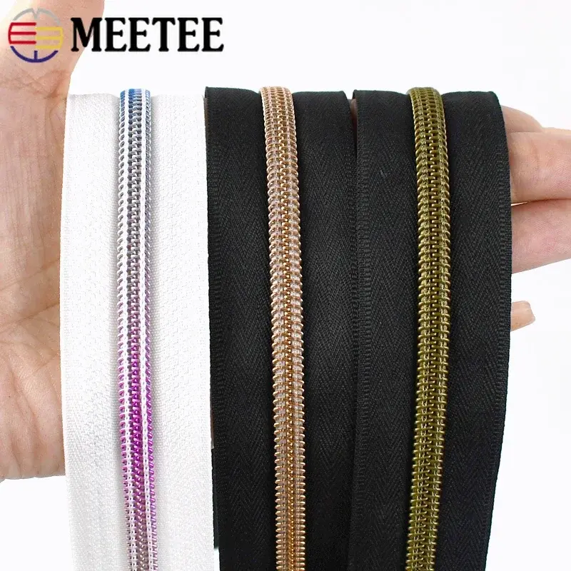 2-10Meters 3# 5# Nylon Zippers Tape At The Meter Garment Zipper Slider Bags Jacket Zips Pulls Repair Kits DIY Sewing Accessories