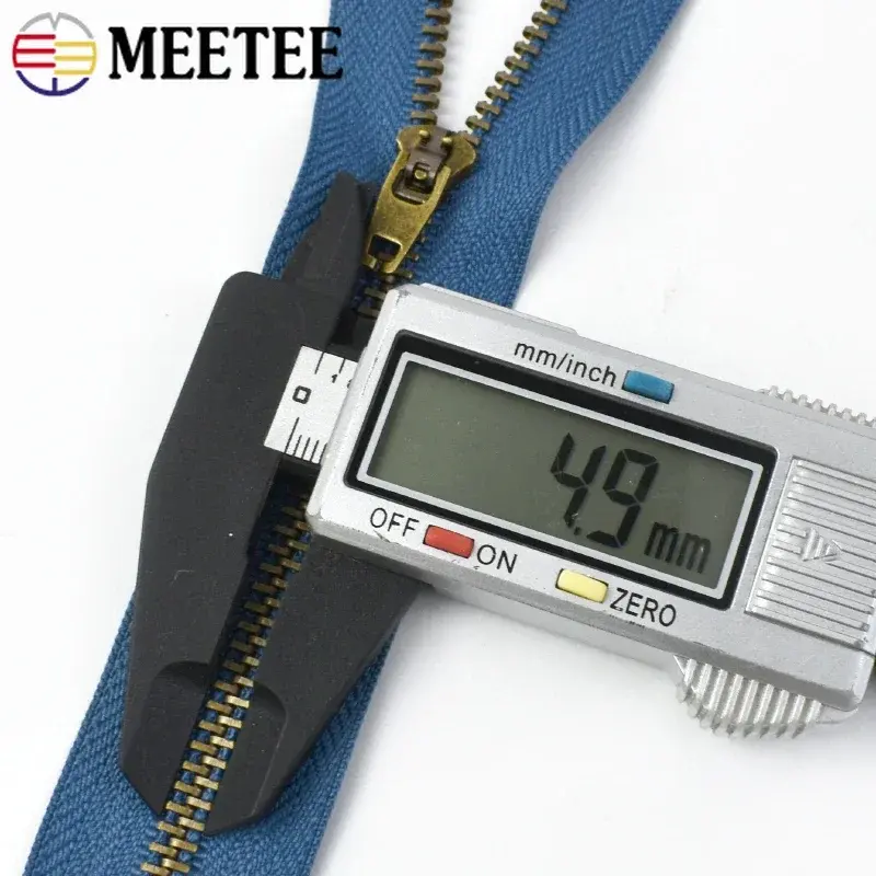 Meetee 4# 5/10/20Pcs 10-18cm Metal Zippers Tapes for Jeans Pocket Close-end Zip Bags Zips Repair Kit Y teeth handmade DIY Zipper