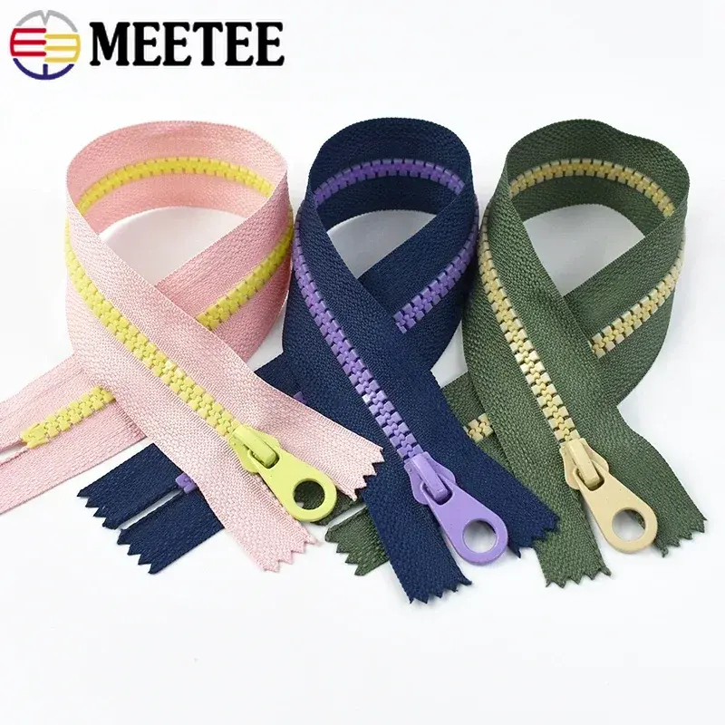 2/5Pcs 5# Resin Zipper for Sewing Pencil Bag Close-End Zippers Closure Plastic Zip Tape Cloth Pocket Decoration DIY Accessories