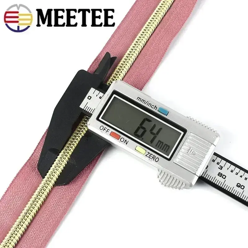 2-10M 5# Nylon Zipper Tape By Meter for Bag Garment Coil Zippers Purse Jacket Decorative Zips Repair Kits DIY Sewing Accessories